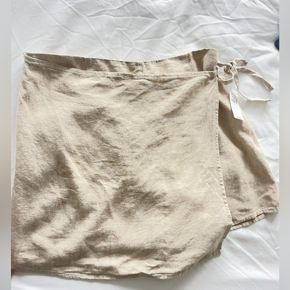 NWT old navy wrap front mini skirt Linen - Picture 6 of 8